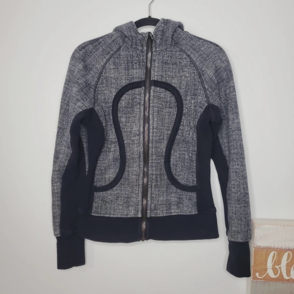 Lululemon athletica Scuba Hoodie II Burlap Texture Grey 6